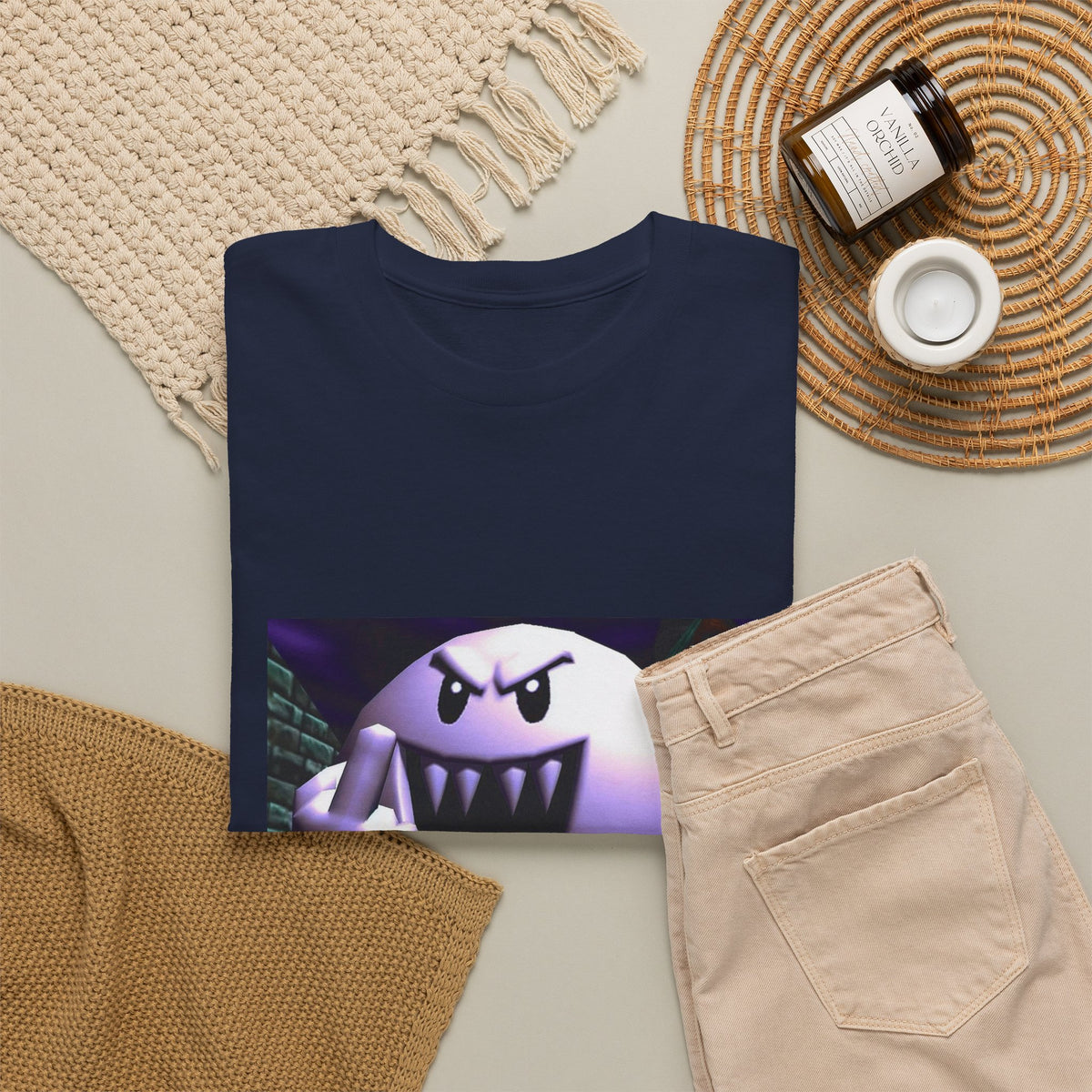 Aggressive Boo Flipping The Bird Tee