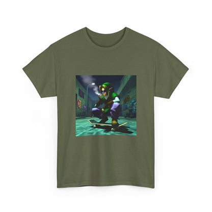 Skater Link Smoking In Dark Alley Tee