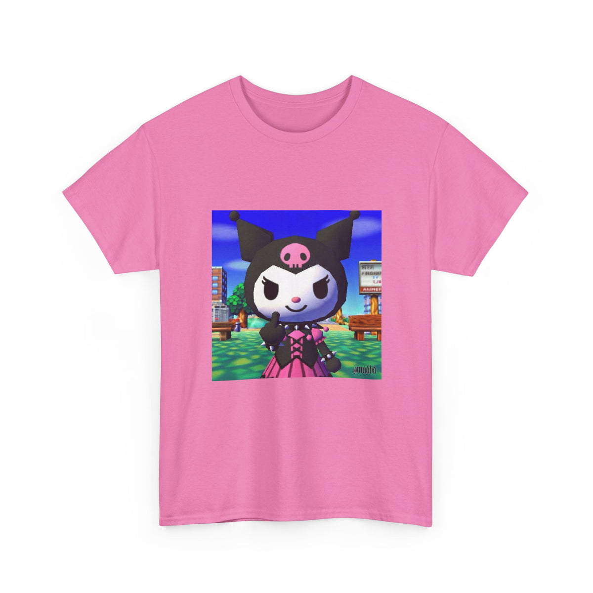 Kuromi Flipping The Bird In Animal Crossing