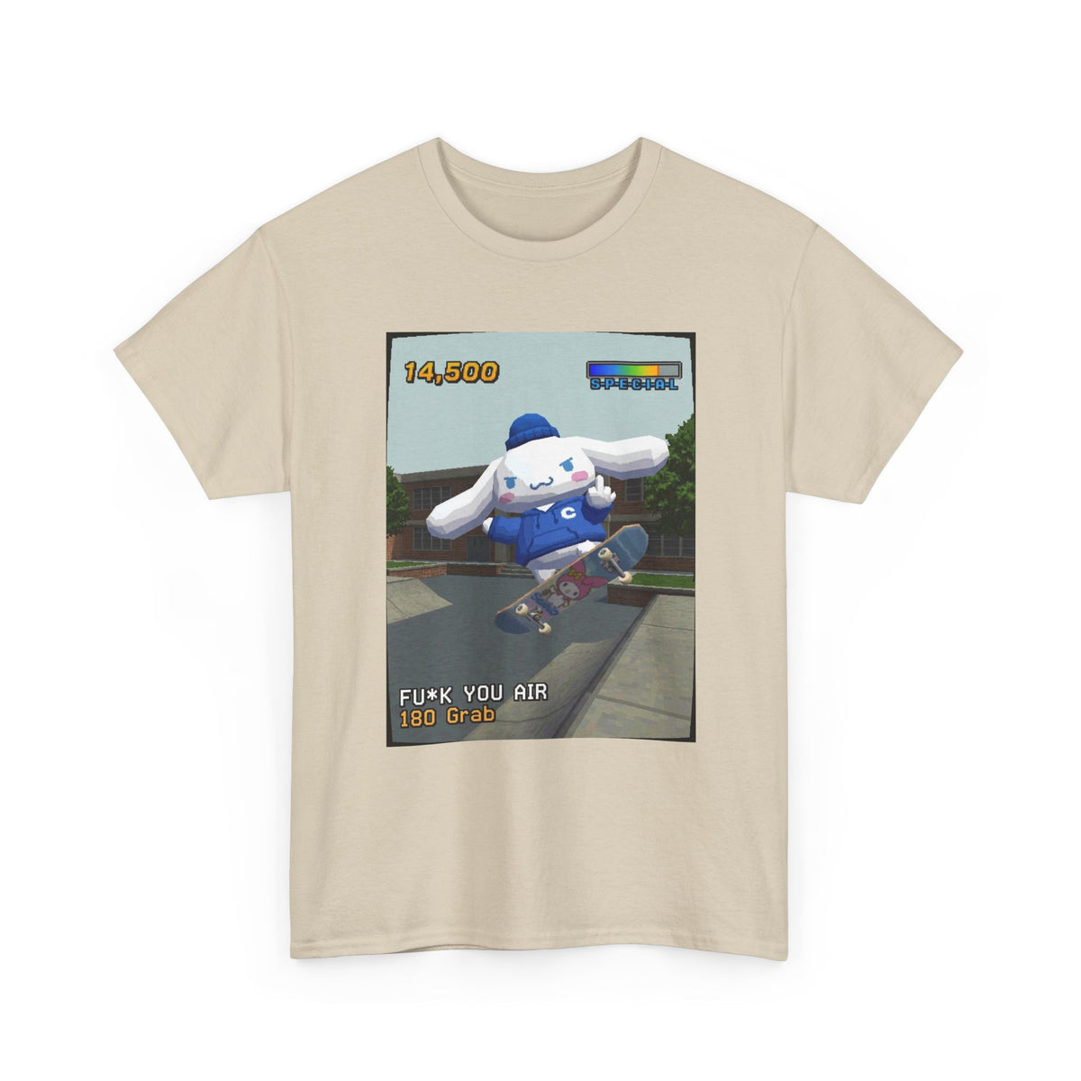 Cinnamoroll Skater Flipping The Bird Tee