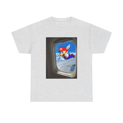 Winged Mario Flipping The Bird Tee