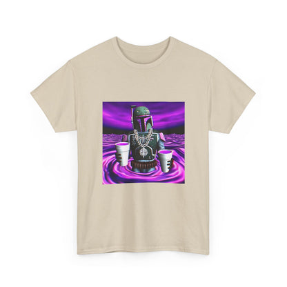 Boba Fett Sipping Purple In A Hypnotic Realm