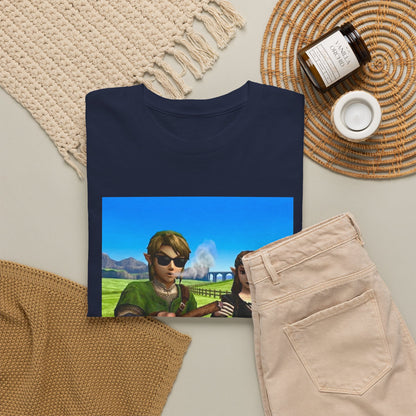 Link And Zelda Passing A Blunt Tee