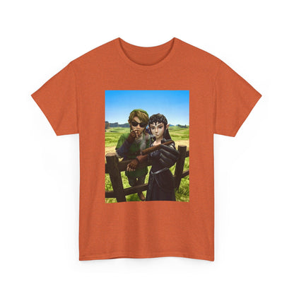 Link And Zelda Smoking Cigars Tee