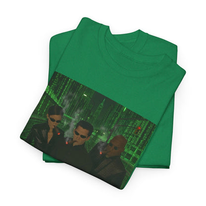 Neo, Trinity, Morpheus Smoking In The Matrix