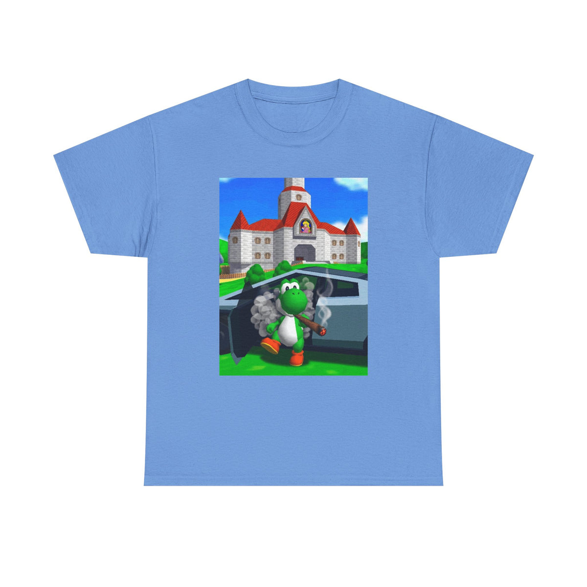 Yoshi Hotboxing Outside Princess Peach's Castle