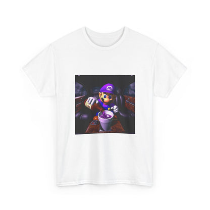 Waluigi Pouring Purple Drank In Limo Tee