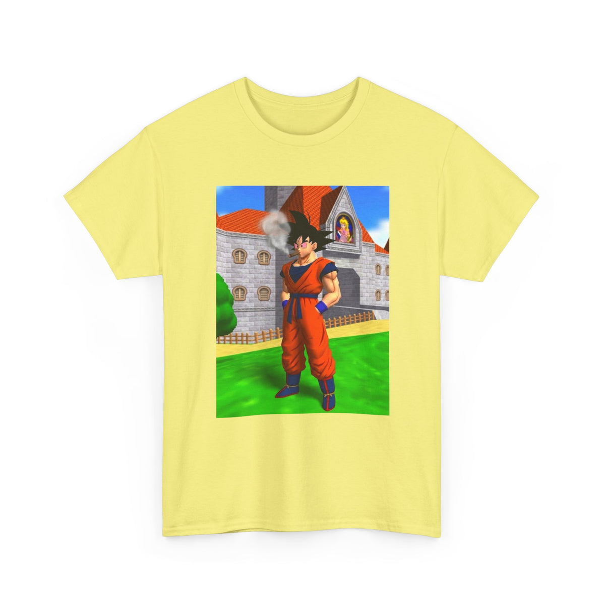 Goku Blazing Outside Peach's Castle Tee
