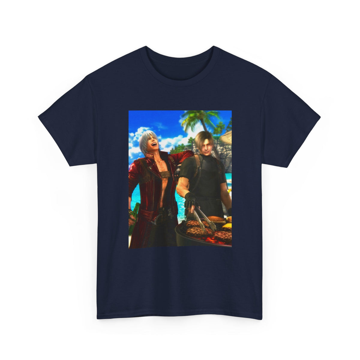 Dante and Leon Grilling on the Beach Tee