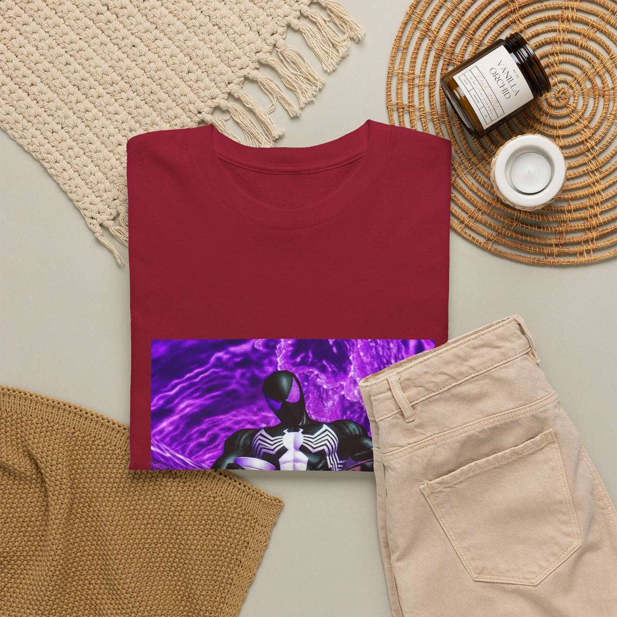 Symbiote Spider-Man Chilling with Lean Tee