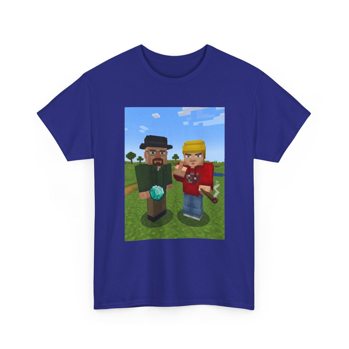 Pixelated Duo In The Green Field Tee