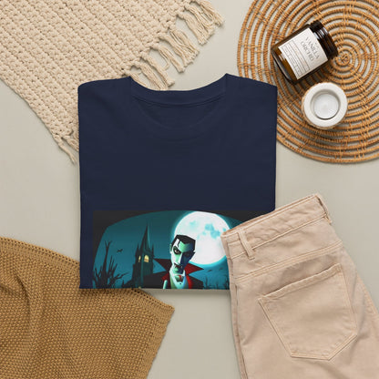 Vampire Giving The Finger In Cemetery Tee