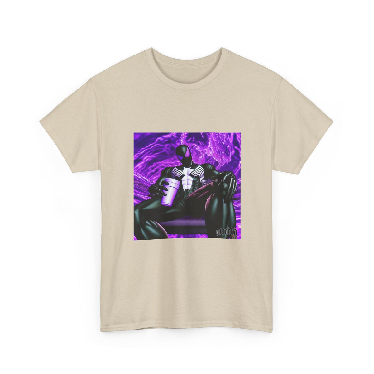 Symbiote Spider-Man Chilling with Lean Tee