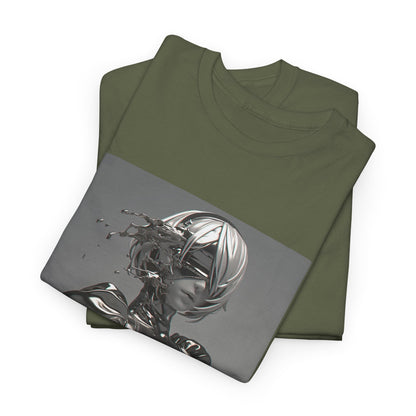 Liquid Chrome Abstract Tee