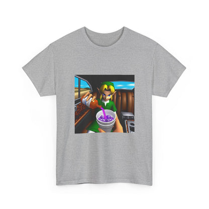 N64 Link Pouring Purple Lean Tee