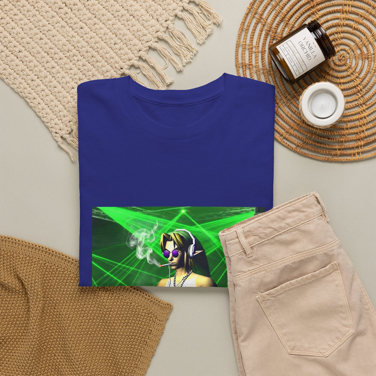 DJ Link Smoking At The Rave Tee