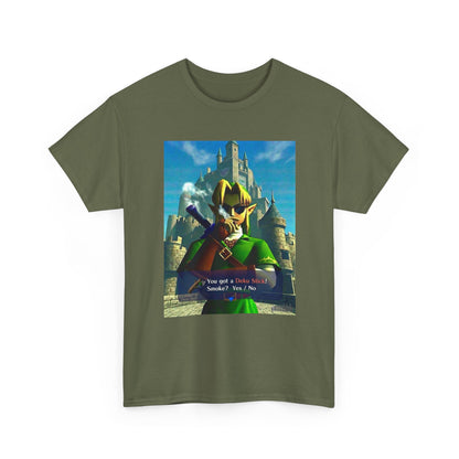 Link Smoking Deku Stick In Hyrule