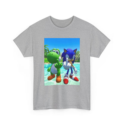 Yoshi And Sonic Flipping Off Tee