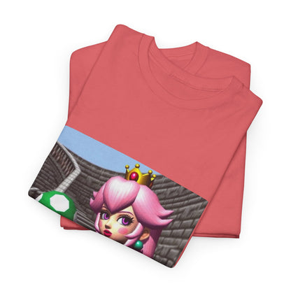 Goth Peach Holding A Green Mushroom Tee