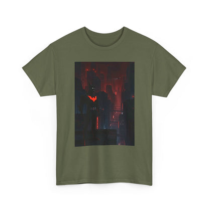 Cyberpunk Bat Hero In Neon City Tee