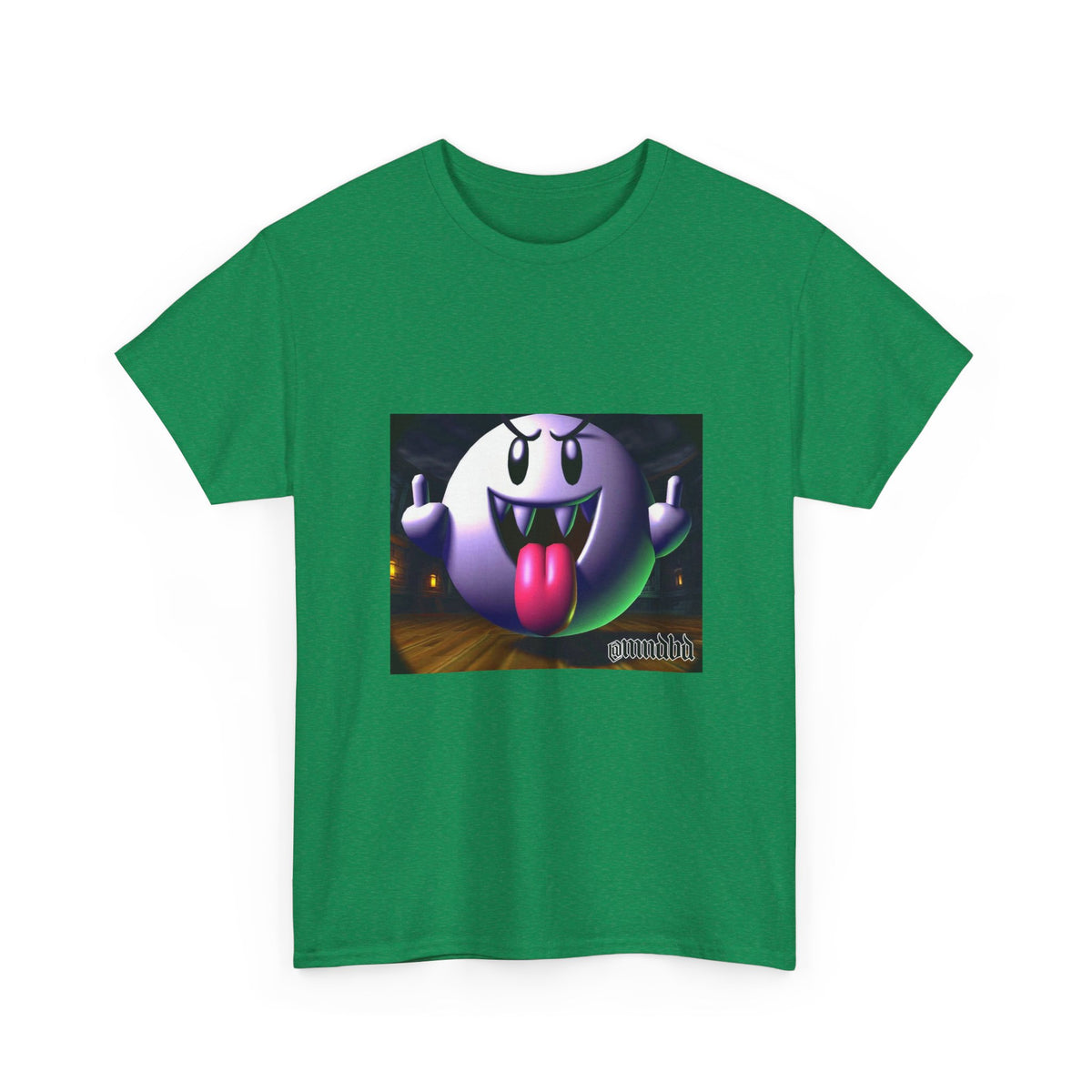 Edgy Ghost Flipping The Bird Tee