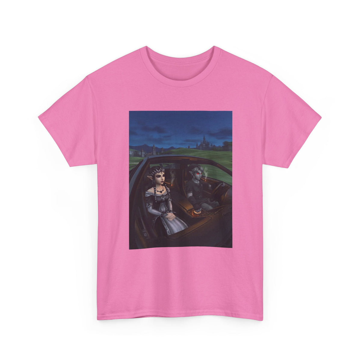 Dark Link And Midna Smoking In Car Tee