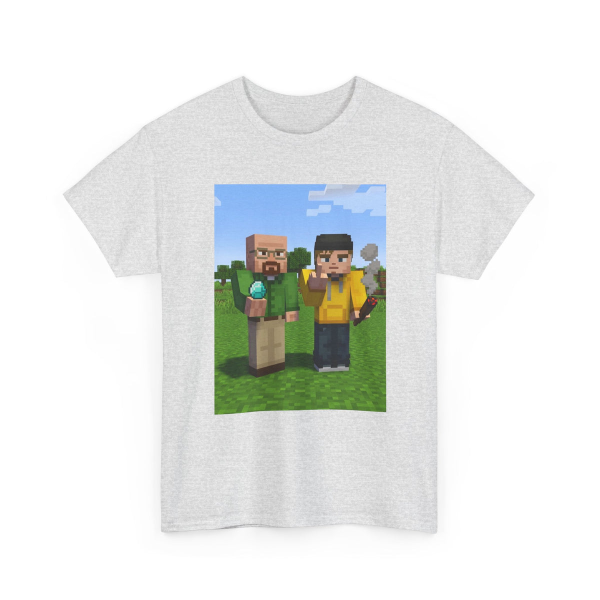 Pixelated Chemists With Blue Crystal And Joint