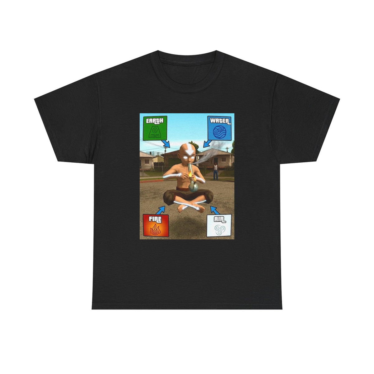 Aang Bending Smoke Elements Tee