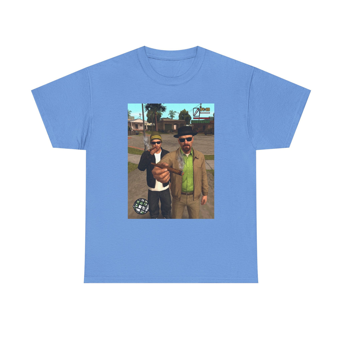 Heisenberg And Jesse Breaking Bad Grand Theft Auto Blunts Tee