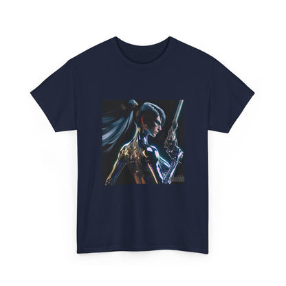 Chrome Huntress With Illuminated Weapon Tee
