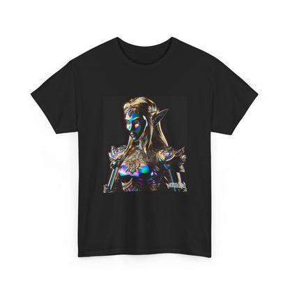 Iridescent Elven Warrior Princess Chrome Tee