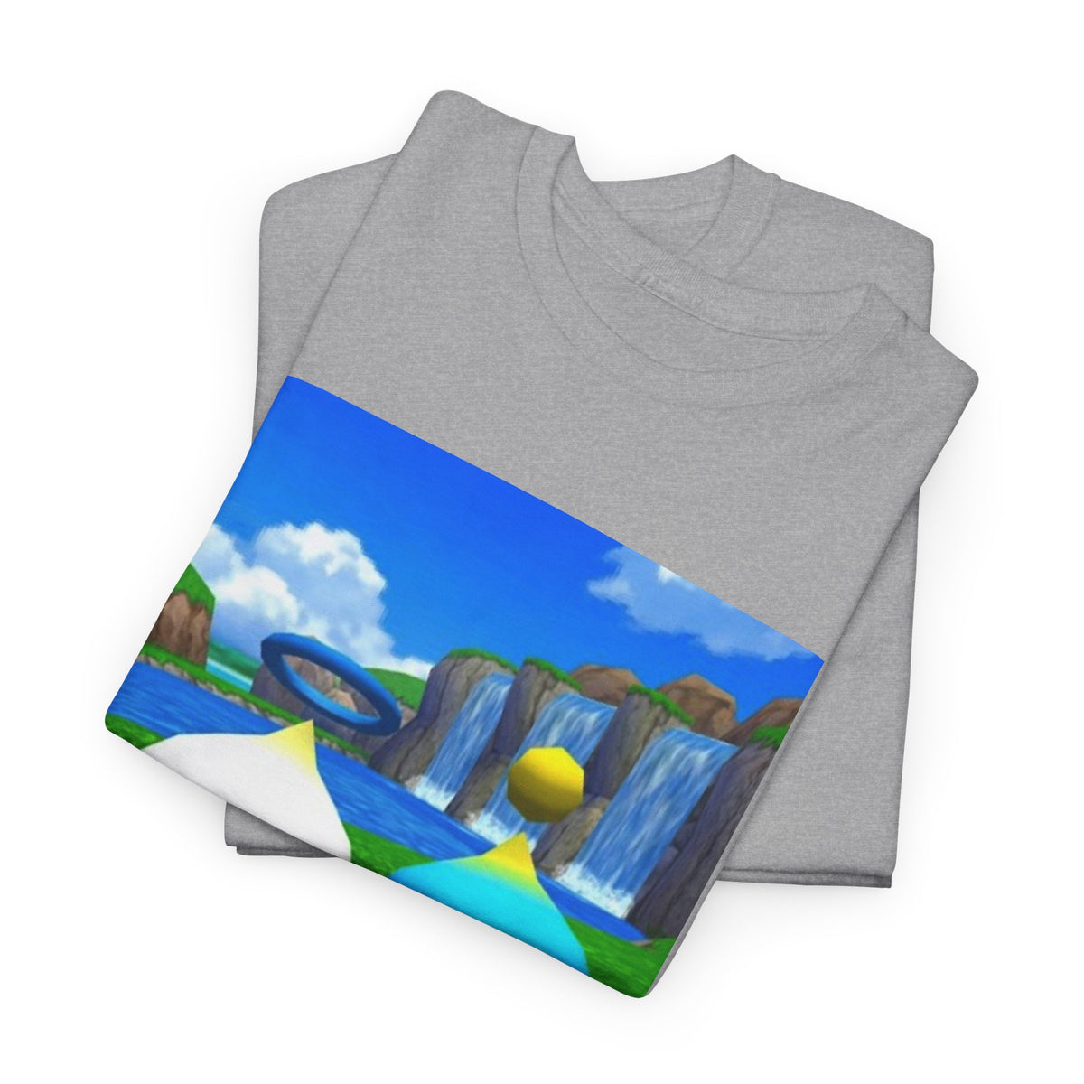 Chao Flipping Off On Green Hills Tee