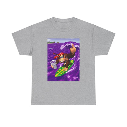 Diddy Kong Surfing Purple Wave Tee