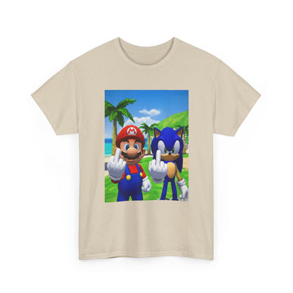 Mario And Sonic Flipping The Bird