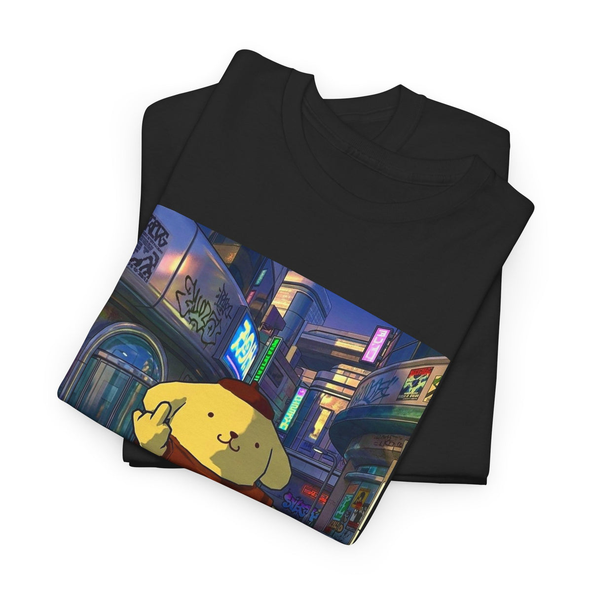 Pompompurin Flips Off The City