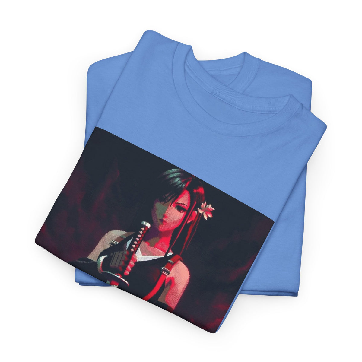 Pixel Tifa Lockhart With Katana Tee