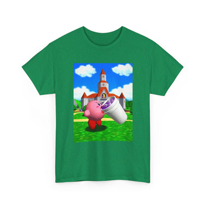 Kirby Sipping Lean At Peach's Castle