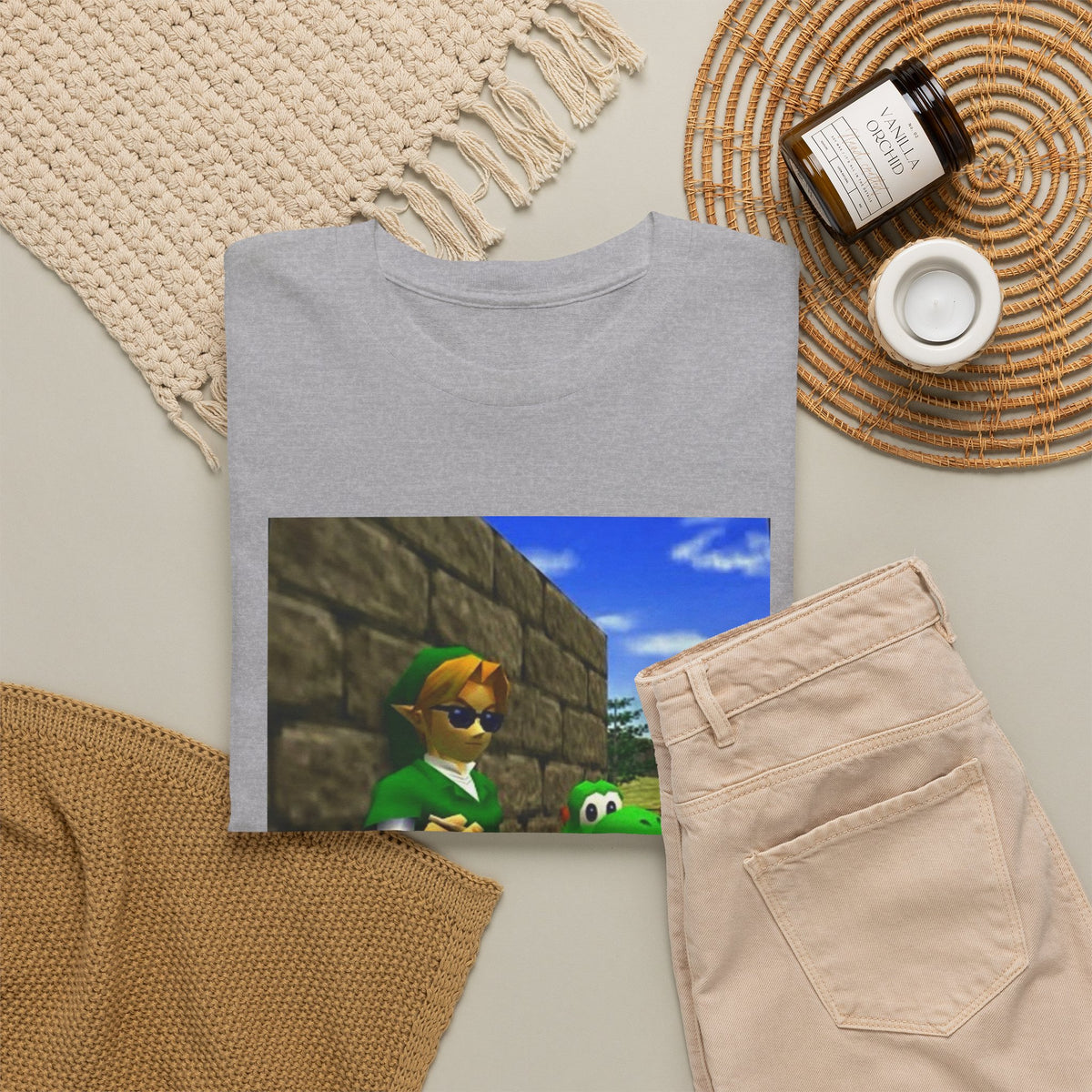 Link and Yoshi Chillin' With Blunts