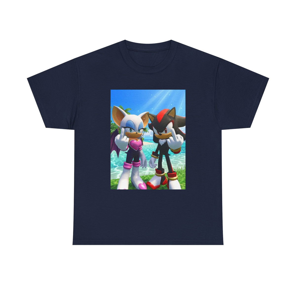 Rouge And Shadow Flipping The Bird Tee (Design 3)
