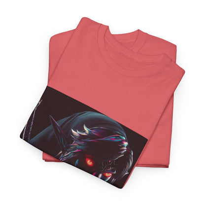 Chrome Dark Elf With Glowing Eyes Tee