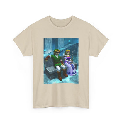 Link And Zelda Chilling In Zora's Domain