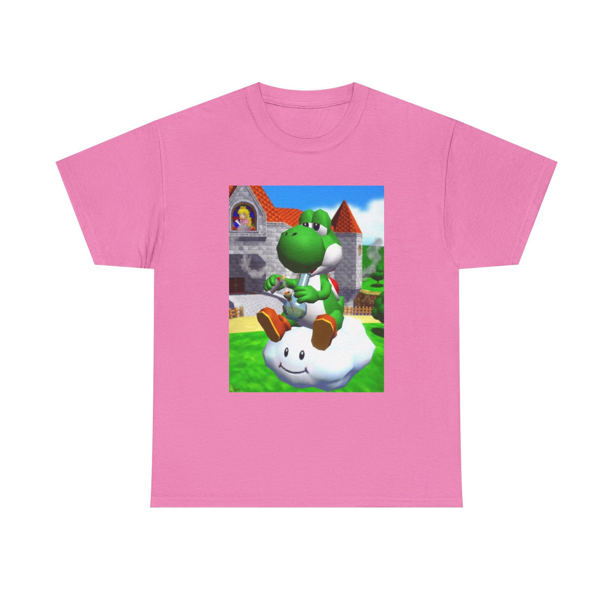 Yoshi Hitting The Bong On Cloud Tee