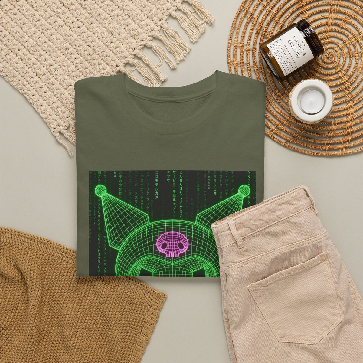 Kuromi In The Matrix Flipping The Bird Tee