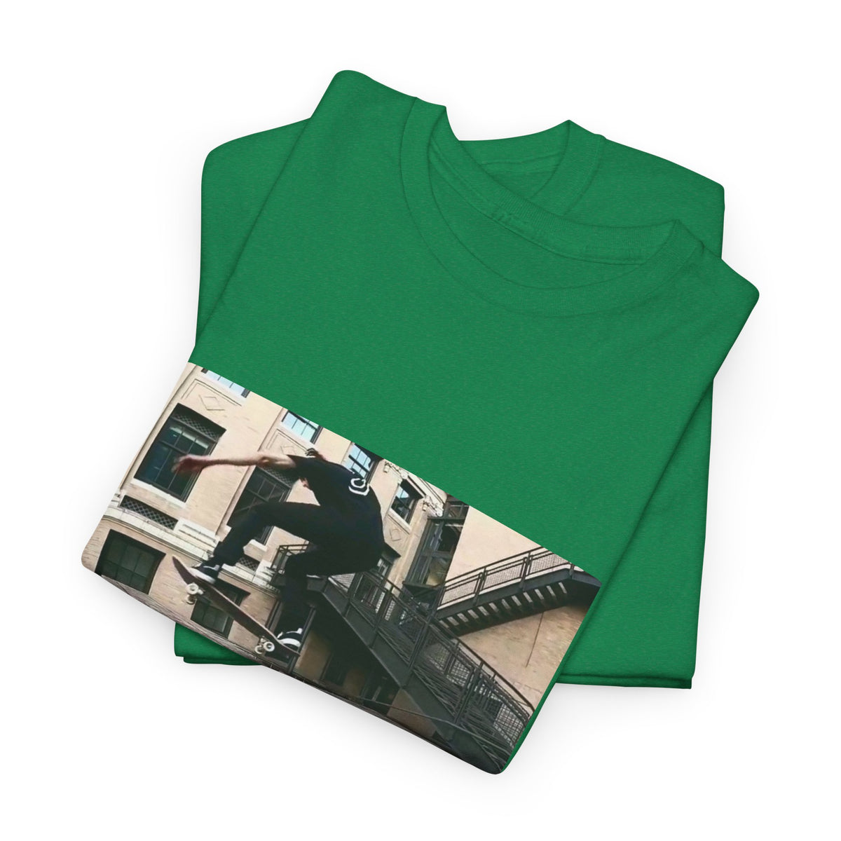 Skater Riding Through Cloud Passage Tee