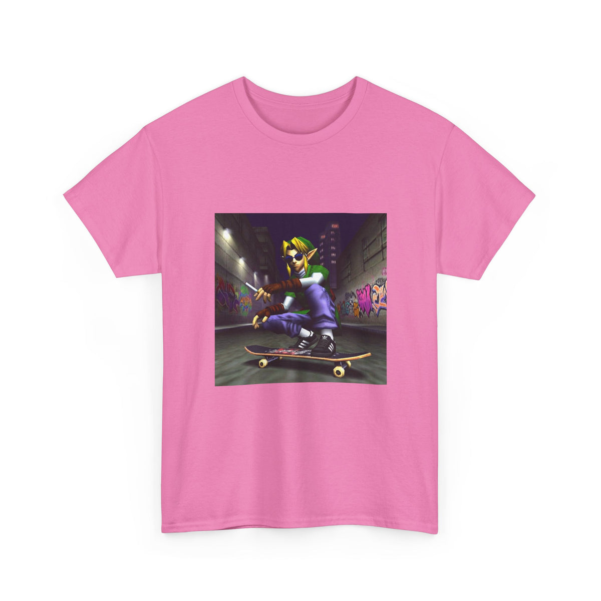 Link Skater Smoking In Alley Tee