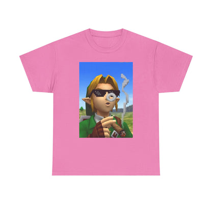 Pixelated Link Smoking With Deal With It Glasses