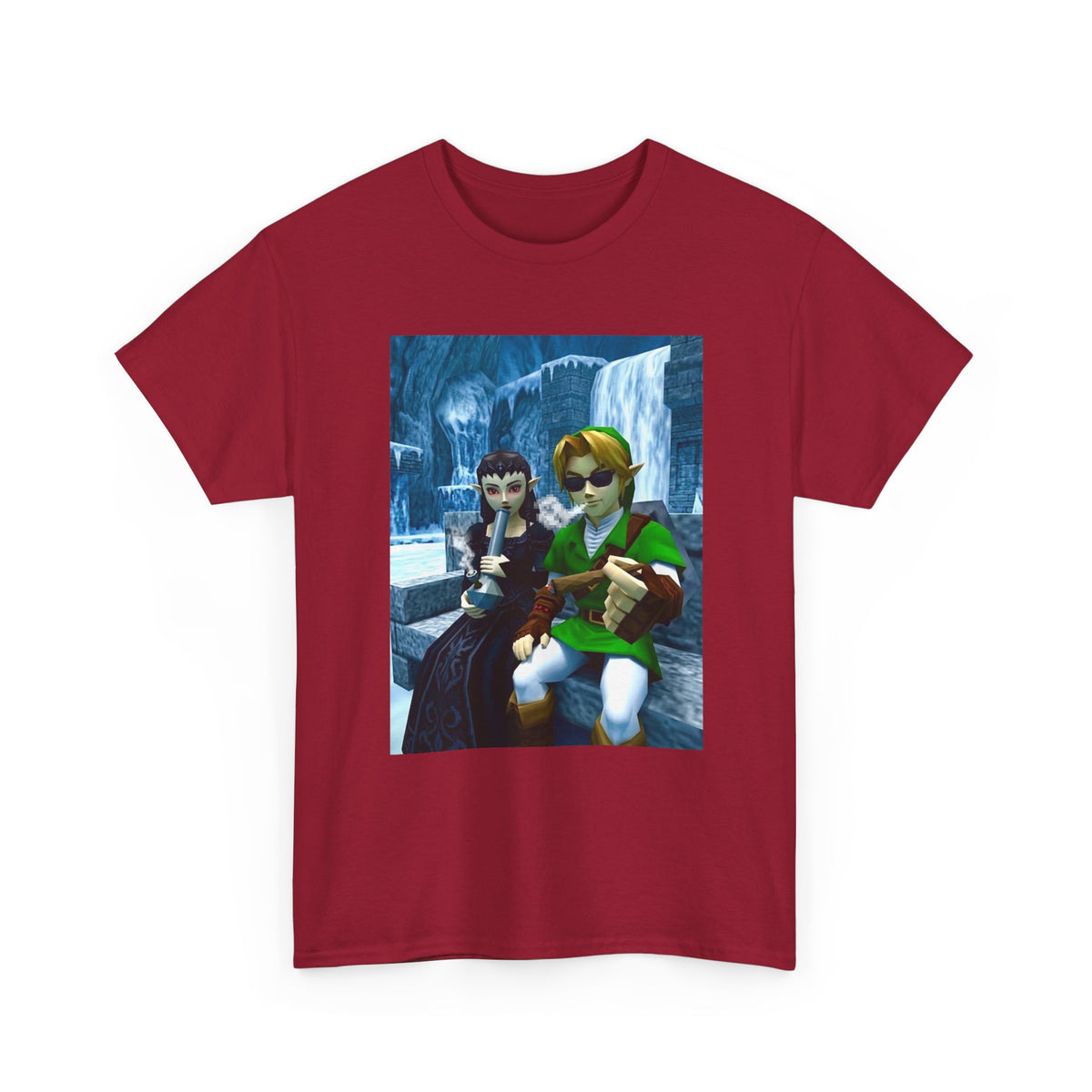 Chillin' Elf Duo Hitting Blunts In The Snow