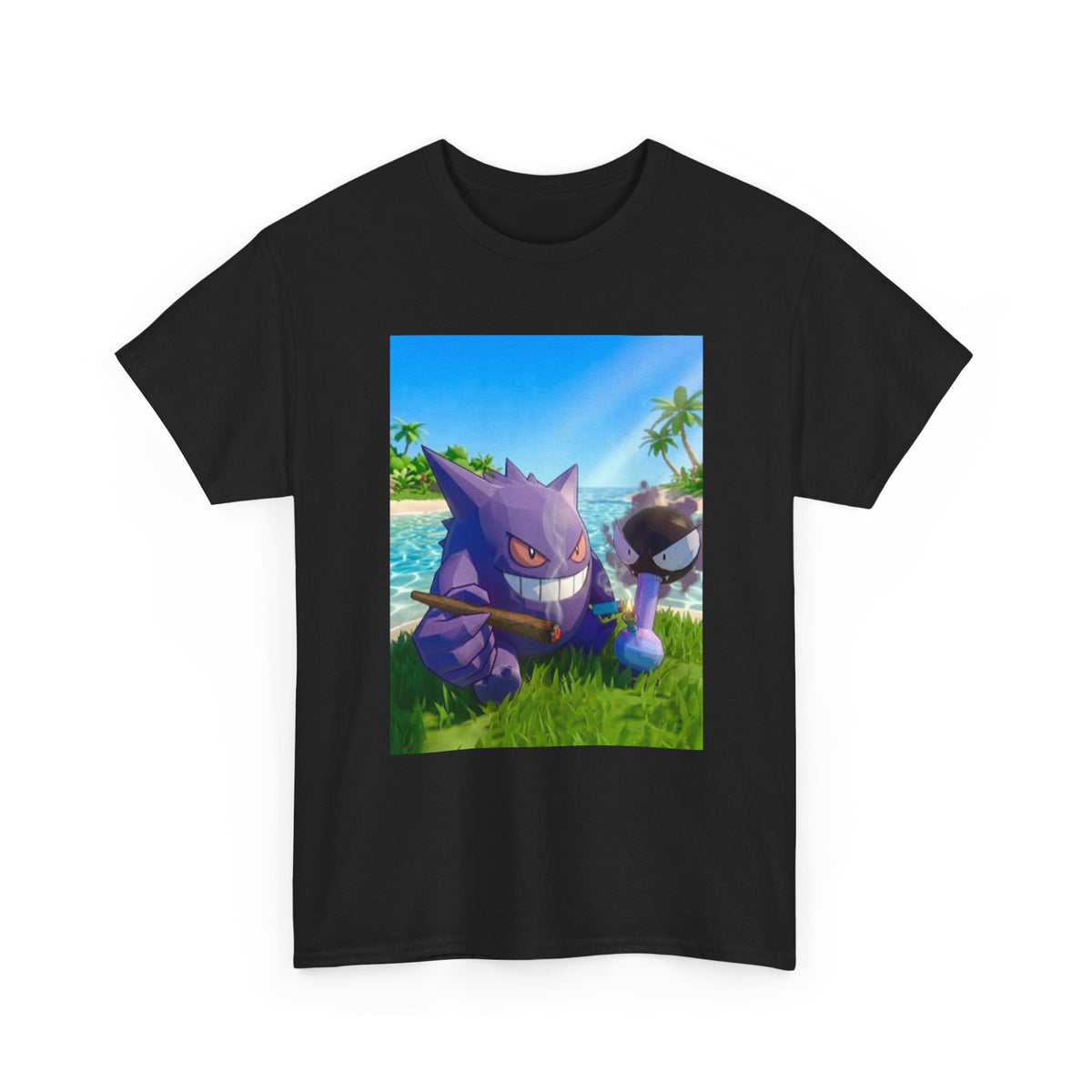 Gengar And Gastly Chilling On Beach Tee