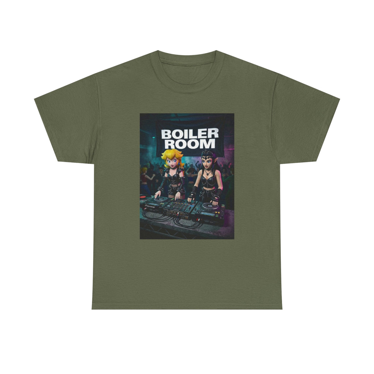 Princess Peach and Dark Peach DJing Tee