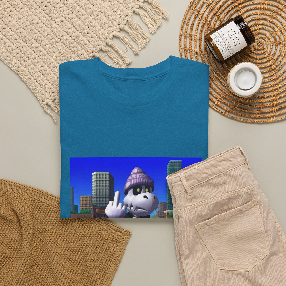 Dry Bones Flipping Bird Streetwear Tee
